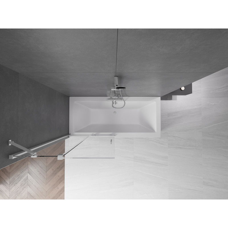 Mexen Velar paravan de baie cu 2 uși glisante 95 x 150 cm, transparent, crom - 896-095-000-01-01