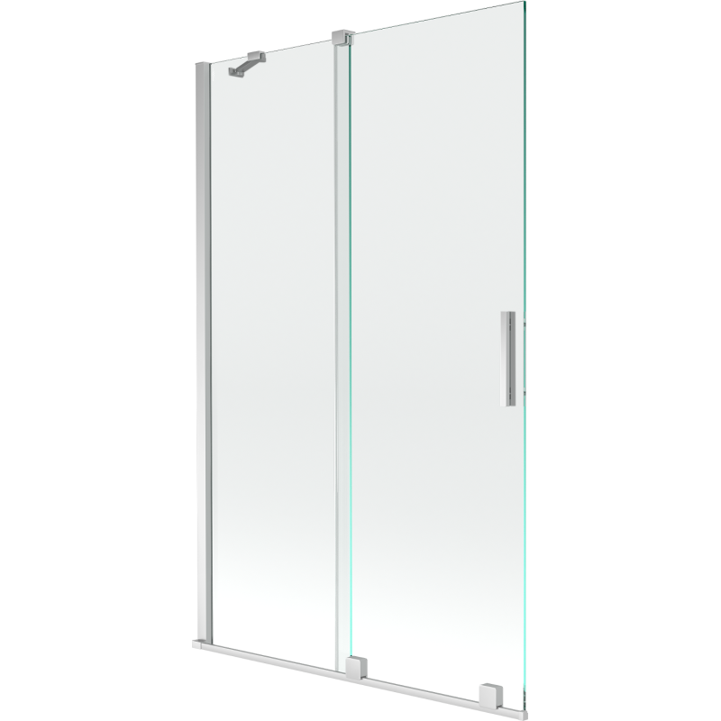 Mexen Velar paravan cadă 2-aripi culisant 110 x 150 cm, transparent, Crom - 896-110-000-01-01