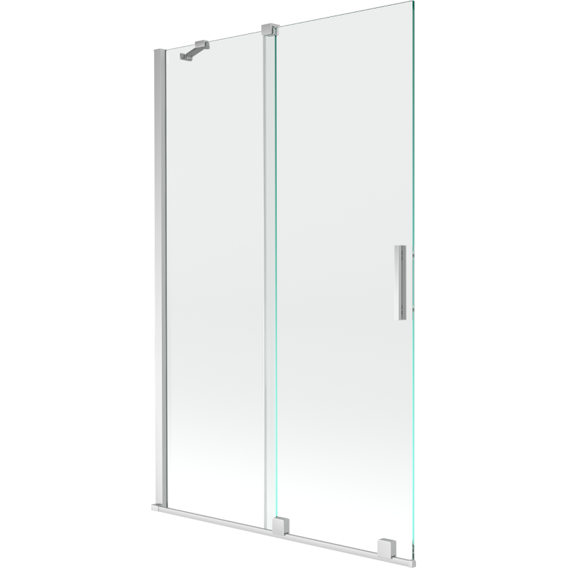 Mexen Velar paravan pentru cadă, cu 2 aripi glisante, 110 x 150 cm, transparent, crom - 896-110-000-01-01