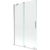 Mexen Velar paravan cadă 2-aripi culisant 110 x 150 cm, transparent, Crom - 896-110-000-01-01