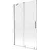Mexen Velar paravan pentru cadă, cu 2 aripi glisante, 110 x 150 cm, transparent, crom - 896-110-000-01-01