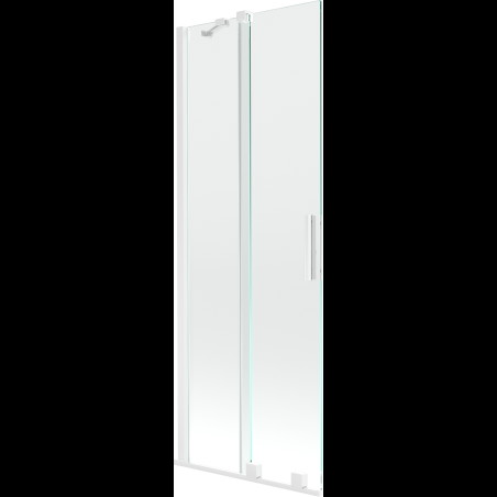 Mexen Velar paravan cadă 2-aripi culisant 70 x 150 cm, transparent, Albă - 896-075-000-01-20