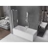 Mexen Velar paravan de cadă cu 2 panouri glisante 90 x 150 cm, transparent, alb - 896-090-000-01-20