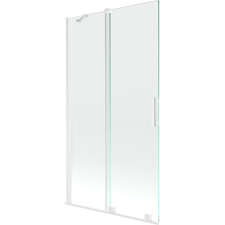 Mexen Velar paravan de baie cu 2 panouri glisante 100 x 150 cm, transparent, alb - 896-100-000-01-20