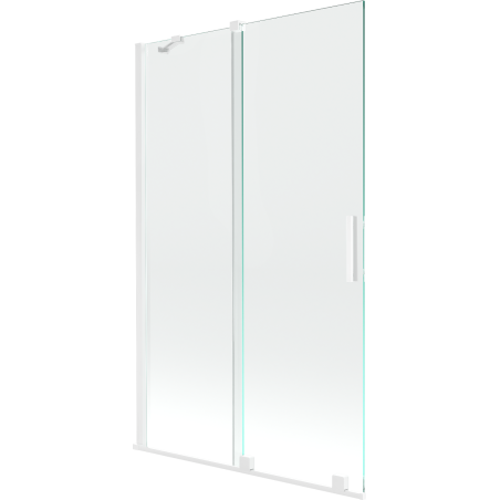 Mexen Velar paravan de baie cu 2 aripi glisante 110 x 150 cm, transparent, alb - 896-110-000-01-20