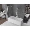 Paravan cadă Mexen Velar 2 usi glisante 130 x 150 cm, transparent, alb - 896-130-000-01-20