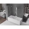 Paravan de cadă Mexen Velar cu 2 uși glisante 140 x 150 cm, transparent, alb - 896-140-000-01-20