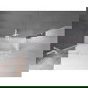 Mexen Velar paravan cadă 2-aripi culisant 140 x 150 cm, transparent, Albă - 896-140-000-01-20