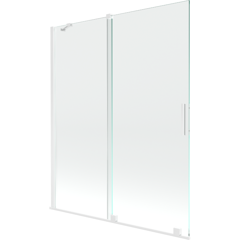 Mexen Velar paravan de duș cu 2 panouri glisante 140 x 150 cm, transparent, alb - 896-140-000-01-20