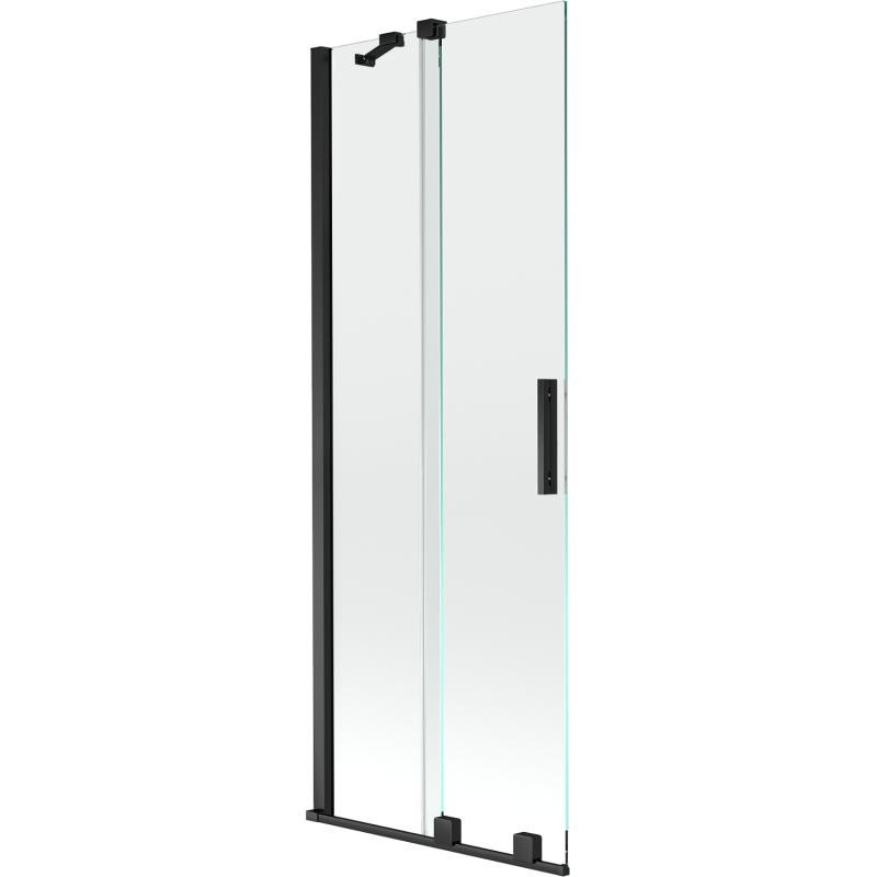 Mexen Velar paravan pentru cadă, cu 2 aripi glisante 70 x 150 cm, transparent, negru - 896-070-000-01-70