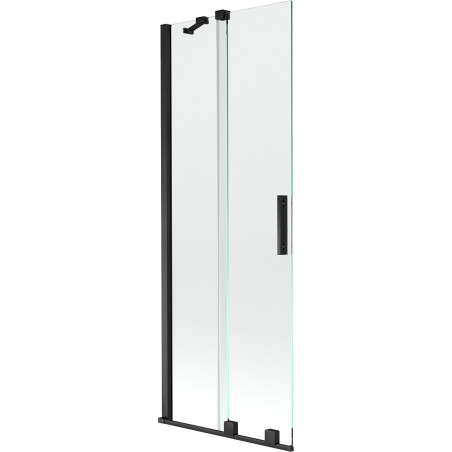 Mexen Velar paravan cadă 2-aripi culisant 70 x 150 cm, transparent, Neagră - 896-070-000-01-70