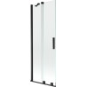 Mexen Velar paravan cadă 2-aripi culisant 70 x 150 cm, transparent, Neagră - 896-070-000-01-70