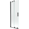 Mexen Velar paravan cadă cu 2 canaturi glisant 70 x 150 cm, transparent, negru - 896-070-000-01-70