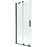 Mexen Velar paravan de duș 2-panouri glisante 80 x 150 cm, transparent, negru - 896-080-000-01-70