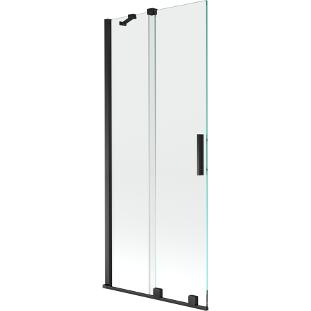 Mexen Velar panou de cadă 2-pliabil glisant 85 x 150 cm, transparent, negru - 896-085-000-01-70