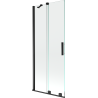 Mexen Velar perete de cadă cu 2 aripi glisante 85 x 150 cm, transparent, negru - 896-085-000-01-70
