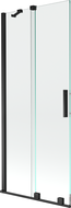 Mexen Velar perete de cadă cu 2 aripi glisante 85 x 150 cm, transparent, negru - 896-085-000-01-70