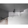 Mexen Velar panou de cadă 2-pliabil glisant 85 x 150 cm, transparent, negru - 896-085-000-01-70