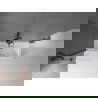 Mexen Velar paravan cadă 2-aripi culisant 85 x 150 cm, transparent, Neagră - 896-085-000-01-70