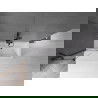 Mexen Velar paravan cadă 2-aripi culisant 90 x 150 cm, transparent, Neagră - 896-090-000-01-70