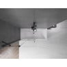 Mexen Velar paravan cadă 2-aripi culisant 100 x 150 cm, transparent, Neagră - 896-100-000-01-70
