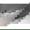 Mexen Velar paravan cadă 2-aripi culisant 110 x 150 cm, transparent, Neagră - 896-110-000-01-70