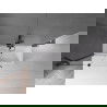 Mexen Velar paravan cadă 2-aripi culisant 120 x 150 cm, transparent, Neagră - 896-120-000-01-70