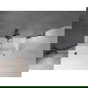 Mexen Velar paravan cadă 2-aripi culisant 130 x 150 cm, transparent, Neagră - 896-130-000-01-70