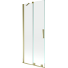 Mexen Velar 2 szárnyas kádparaván mozgatható 80 x 150 cm, Átlátszó, arany - 896-080-000-01-50