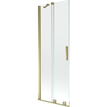 Mexen Velar 2 szárnyas kádparaván mozgatható 70 x 150 cm, Átlátszó, arany - 896-070-000-01-50