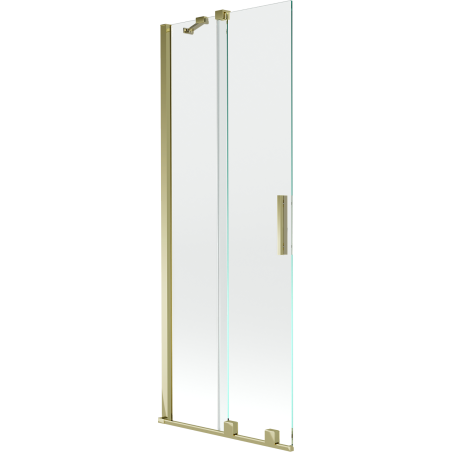 Mexen Velar paravan de cadă cu 2 aripi culisante 70 x 150 cm, transparent, auriu - 896-070-000-01-50