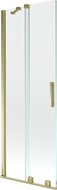 Mexen Velar paravan cadă 2-aripi culisant 70 x 150 cm, transparent, Auriu - 896-070-000-01-50