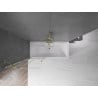 Mexen Velar paravan de duș cu 2 uși glisante 70 x 150 cm, transparent, auriu - 896-070-000-01-50