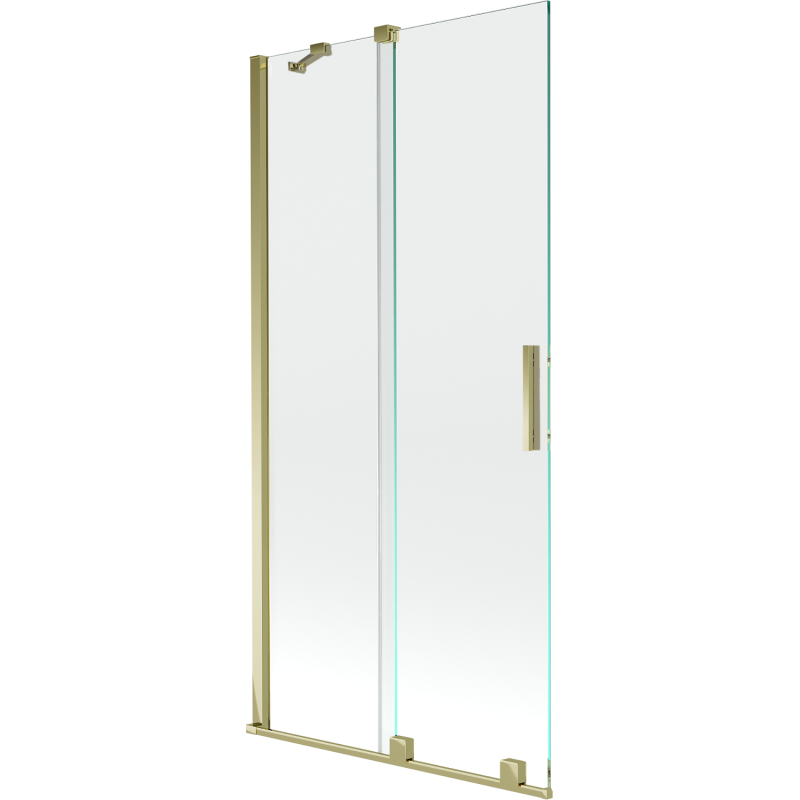 Mexen Velar panou de cadă cu 2 aripi glisante 90 x 150 cm, transparent, auriu - 896-090-000-01-50