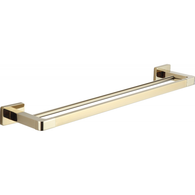 Mexen Asis cuier dublu pentru prosoape, auriu - 7017625-50