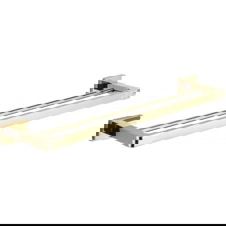 Mexen Asis dupla törölköző fogas, Arany - 7017625-50