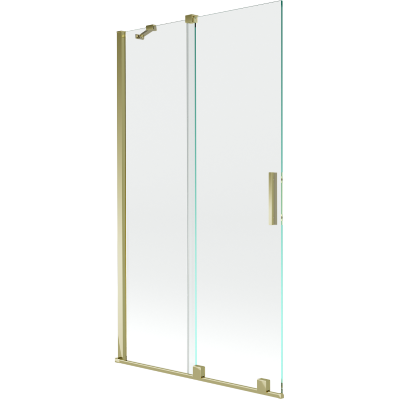Mexen Velar paravan de duș cu 2 uși glisante 100 x 150 cm, transparent, auriu - 896-100-000-01-50