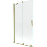Mexen Velar paravan de duș cu 2 uși glisante 100 x 150 cm, transparent, auriu - 896-100-000-01-50