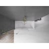 Mexen Velar paravan pentru cadă, cu 2 uși culisante 120 x 150 cm, transparent, auriu - 896-120-000-01-50