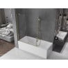 Paravan de baie Mexen Velar cu 2 uși glisante 130 x 150 cm, transparent, auriu - 896-130-000-01-50