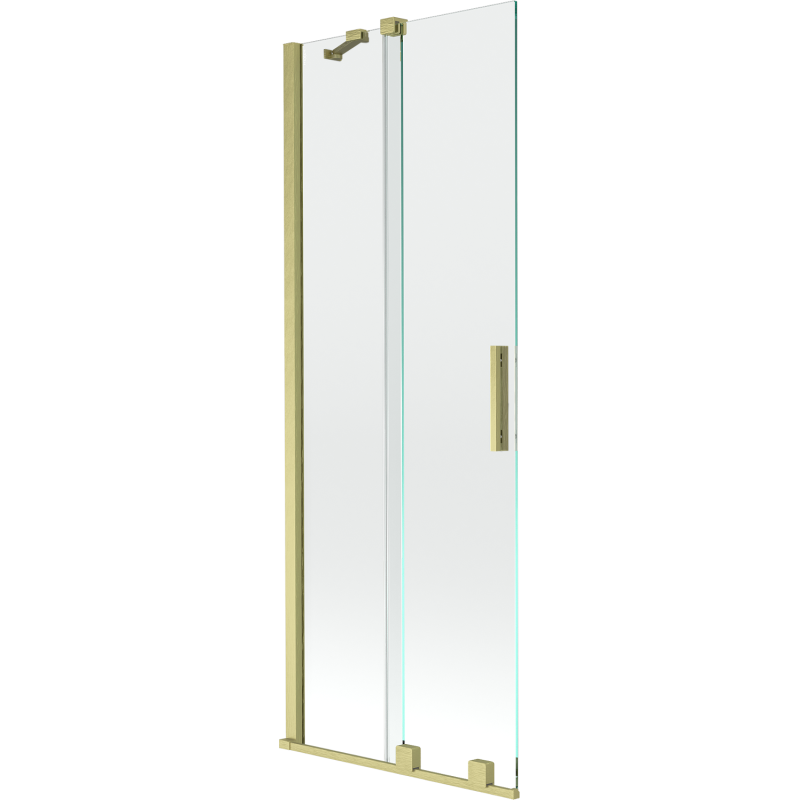 Mexen Velar ecran de duș cu 2 aripi culisante 70 x 150 cm, transparent, auriu periat - 896-070-000-01-55