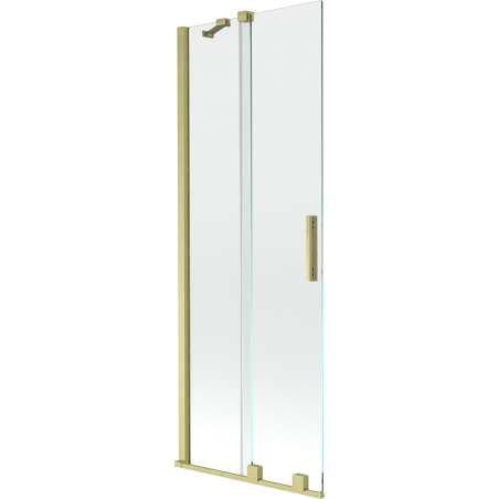 Mexen Velar paravan cadă 2-aripi culisant 70 x 150 cm, transparent, auriu cu aspect periat - 896-070-000-01-55