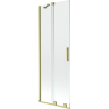Mexen Velar paravan cadă de baie cu 2 aripi glisante 70 x 150 cm, transparent, auriu periat - 896-070-000-01-55