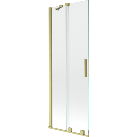 Mexen Velar Mexen Velar Kádparaván 2-szárnyú toló 75 x 150 cm, átlátszó, arany szálcsiszolt - 896-075-000-01-55