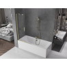 Mexen Velar paravan de cadă, culisant, cu 2 aripi, 95 x 150 cm, transparent, auriu periat - 896-095-000-01-55