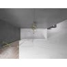 Mexen Velar paravan cadă 2-aripi culisant 95 x 150 cm, transparent, auriu cu aspect periat - 896-095-000-01-55