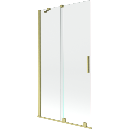 Mexen Velar paravan de baie 2-panouri glisante 100 x 150 cm, transparent, auriu periat - 896-100-000-01-55