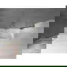 Mexen Velar paravan cadă 2-aripi culisant 100 x 150 cm, transparent, auriu cu aspect periat - 896-100-000-01-55