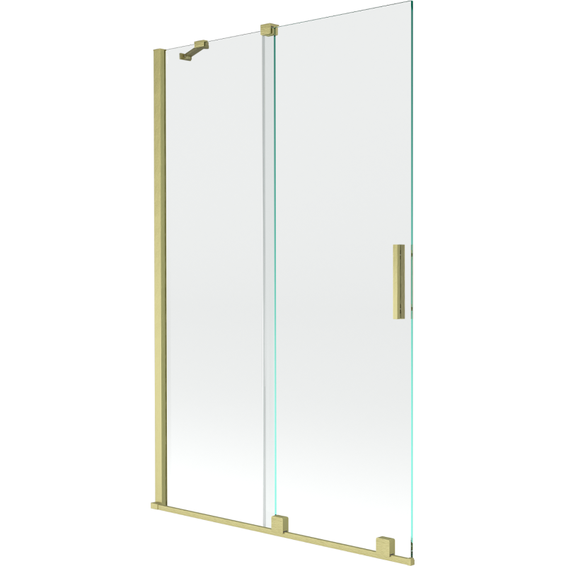 Mexen Velar paravan de baie 2-paneluri glisante 110 x 150 cm, transparent, auriu periat - 896-110-000-01-55
