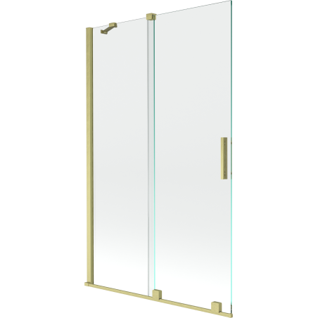 Mexen Velar paravan de baie 2-paneluri glisante 110 x 150 cm, transparent, auriu periat - 896-110-000-01-55